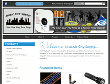 Tablet Screenshot of musiccitysupply.com